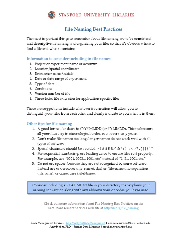 File Naming Best Practice PDF Filename Computer File
