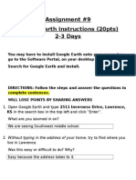 Assignment #9 Google Earth Instructions (20pts) 2-3 Days