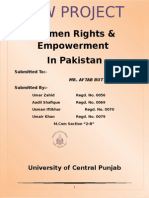 Law Project Women Rights in Pakistan