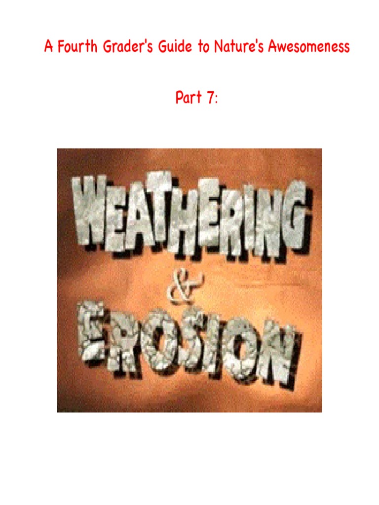 Weathering and Erosion | PDF | Social Science | Science & Mathematics