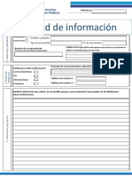 Formulario de Solicitud de Información