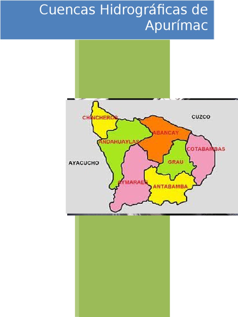 Cuencas Hidrográficas de Apurímac | PDF | Cuenca de drenaje | Río