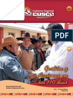 Informe de Gestión Gobierno Regional Cusco