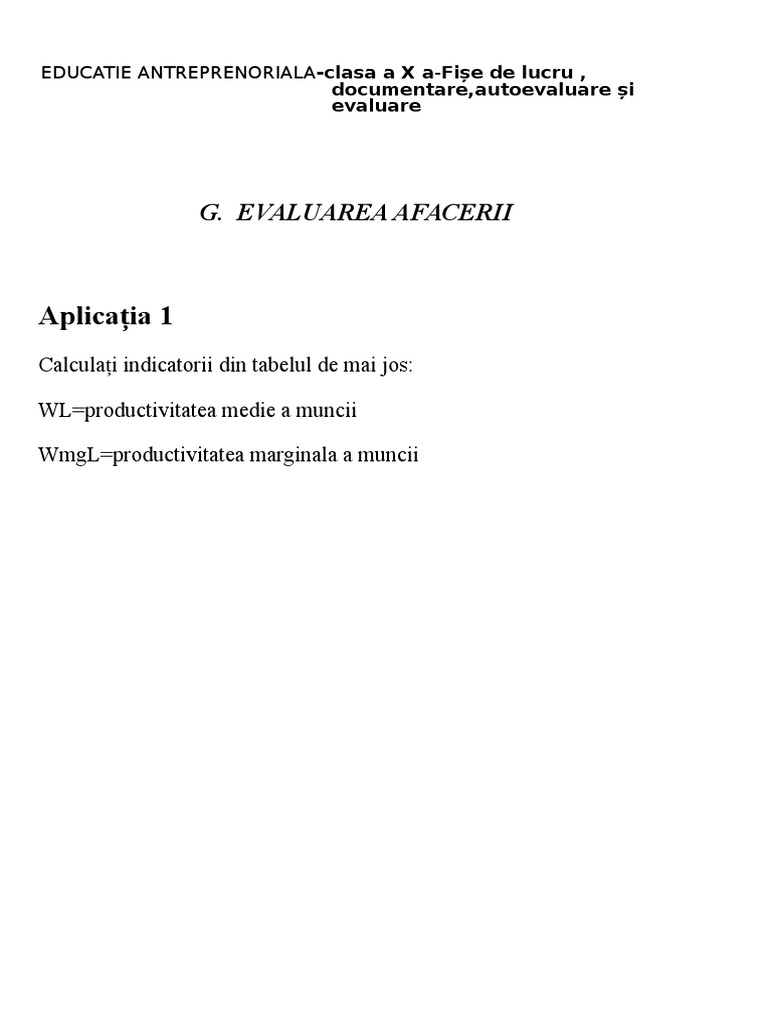 Educatie Antreprenoriala