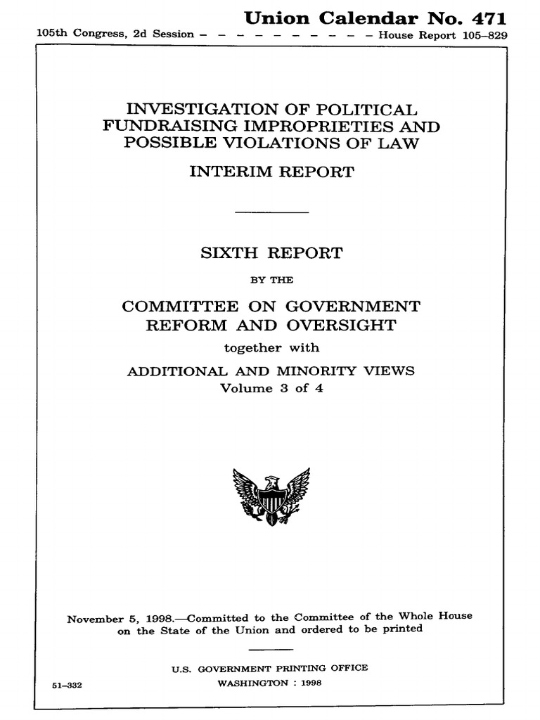 Intriago Congressional Report | PDF | Politics Of The United