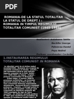 Romania-De La Statul Totalitar La Statul De