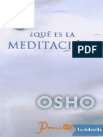 _Que Es La Meditacion_ - Osho