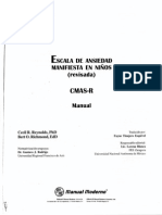 Manual Ansiedad CMAS-R