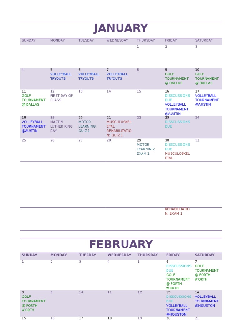 Calendar | PDF