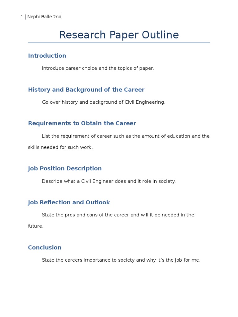 Civil engineer research paper image