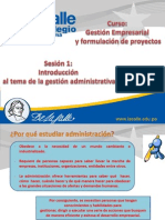 Se 1 y 2 - Introducción a La Administración