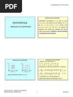 Manuel Martins - Estatistica - Medidas Dispersão - Banco Do Brasil