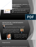 Definición del comportamiento organizacional