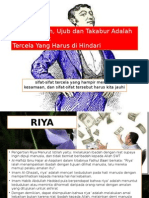 Riya, Sum'Ah, Ujub Dan Takabur Adalah