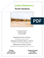Greene Elementary Parent Handbook