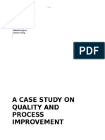 A Case Study On Quality and Process Improvement