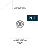 Pedoman Penulisan TA JTSL FT UGM PDF