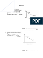 X and y Are Related by The Equation: Linear Law Paper 1