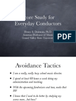 Score Study for Everyday Conductors
