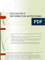 Educacion e Informacion Nutricional