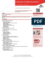 N7D770 Formation Maintenance Serveurs Utilisateurs Avec Ibm Lotus Domino 7 PDF