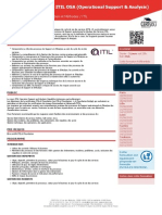 OSA Formation Itil Osa Service Capability Operational Support Analysis PDF