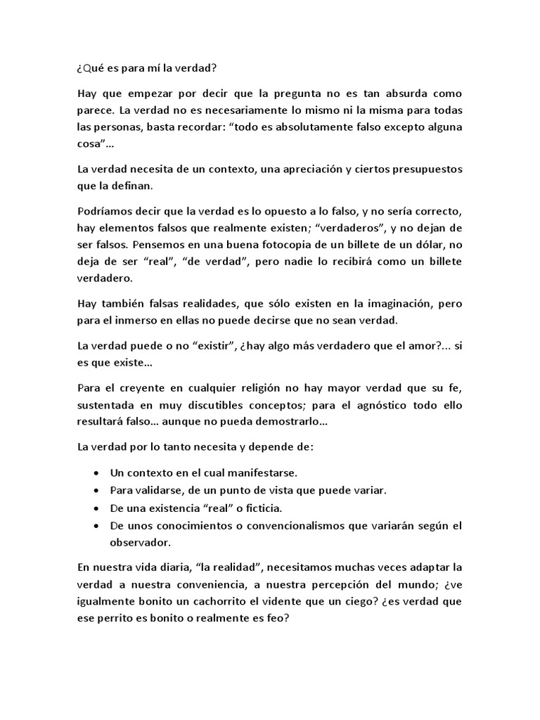 La verdad: percepción y contexto | PDF | Actitudes proposicionales | Lógica
