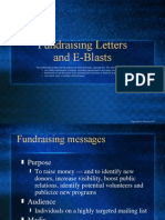 Fundraising Letters and E-Blasts