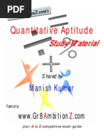Download Quantitative Aptitude Study Material by Pandu Ranga SN263359560 doc pdf