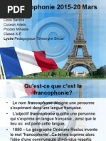 La francophonie 2015-20 Mars.ppt
