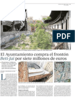 El Ayuntamiento compra el frontón Beti-Jai por siete millones de euros (ABC - 28/04/2015)