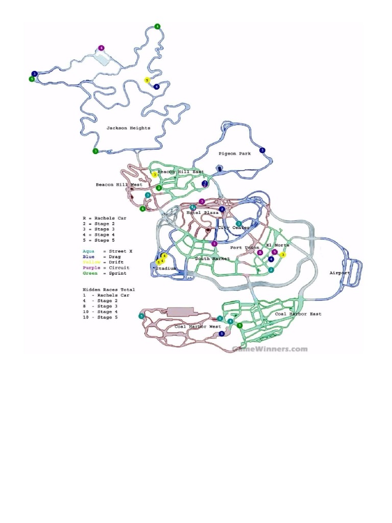 Need For Speed Underground 2 Map Peta Map Need For Speed Underground 2 | PDF