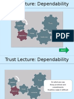 Trust Lecture Three - Dependability