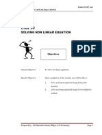 BA201 Engineering Mathematic UNIT11 - Solving Non-Linear Equation