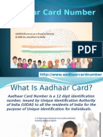 A A Dhar Card Number