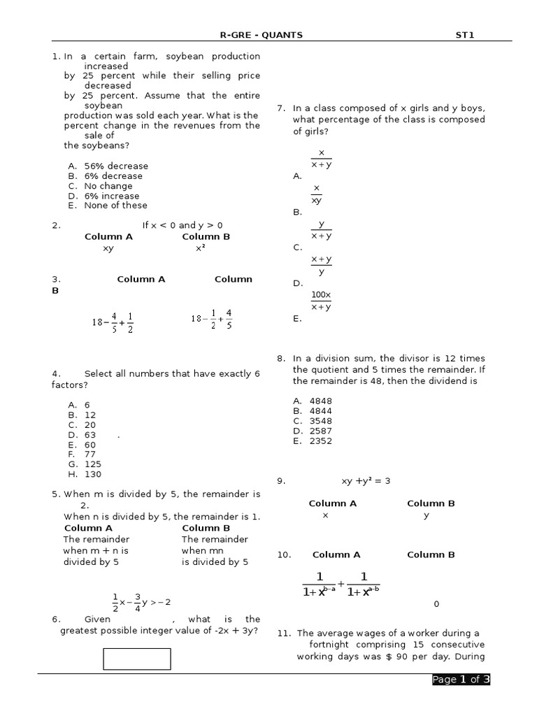 Sectional Test - 1 | PDF