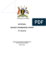 Uganda National Budget Framework FY 2015/16