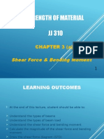 JJ310 STRENGTH OF MATERIAL Chapter 3(a) Shear Force & Bending Moment A