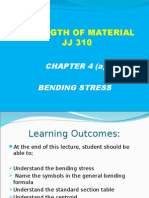 JJ310 STRENGTH OF MATERIAL Chapter 4 (A) Bending Stress