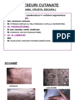 V) Deseuri Cutanate: Scuama, Crusta, Escara,)