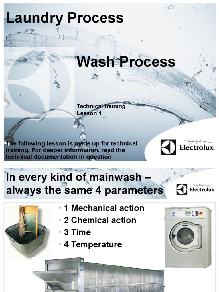 1 BASIC Wash Process PDF Linens Laundry