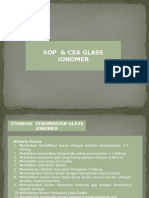 SOP Dan CSA GLASS IONOMER