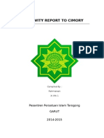 Activity Report To Cimory: Pesantren Persatuan Islam Tarogong Garut 2014-2015