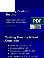 Additional Informaiton About Concrete Testing