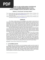 Download KAJIAN KELAYAKAN FINANSIAL INVESTASI GEDUNG PARKIR BERTINGKAT PADA PUSAT PERBELANJAAN DI KOTA MALANG by Hamim Mufijar SN263382111 doc pdf