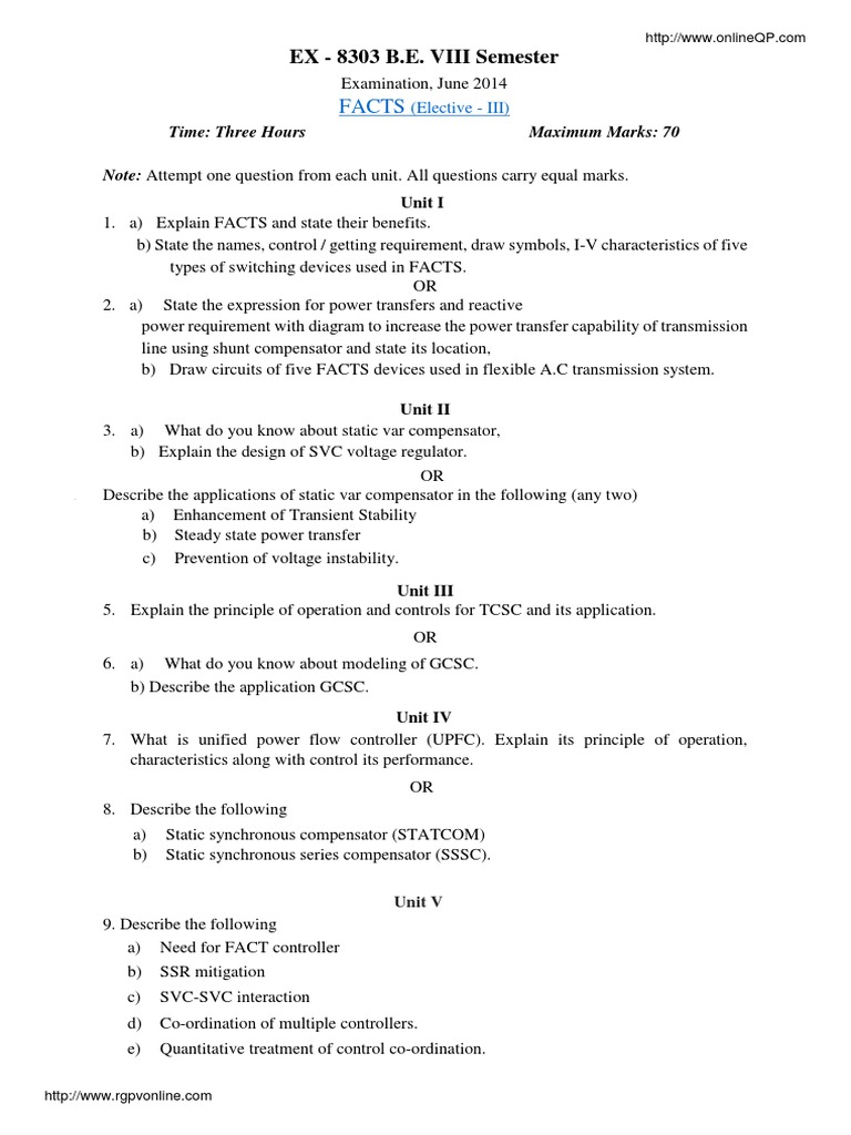 Electrical Engineering Exam Guide | PDF