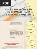 E Book 13 Passos Para Criar Um Projeto
