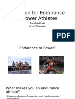 Nutrition For Endurance & Power Athletes