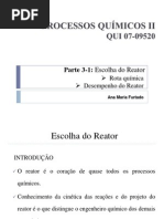 Escolha de um reator