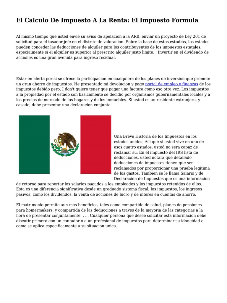 Guía Práctica de Impuestos y Deducciones | PDF | Impuesto sobre la ...
